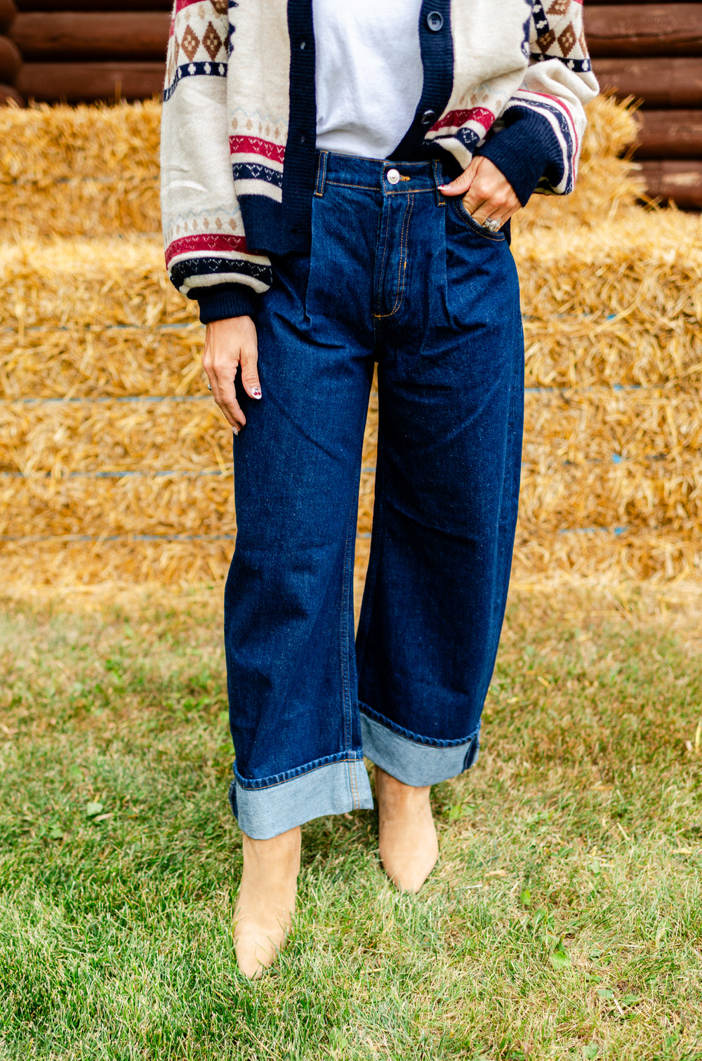 Alia Wide Leg in Hawthorne