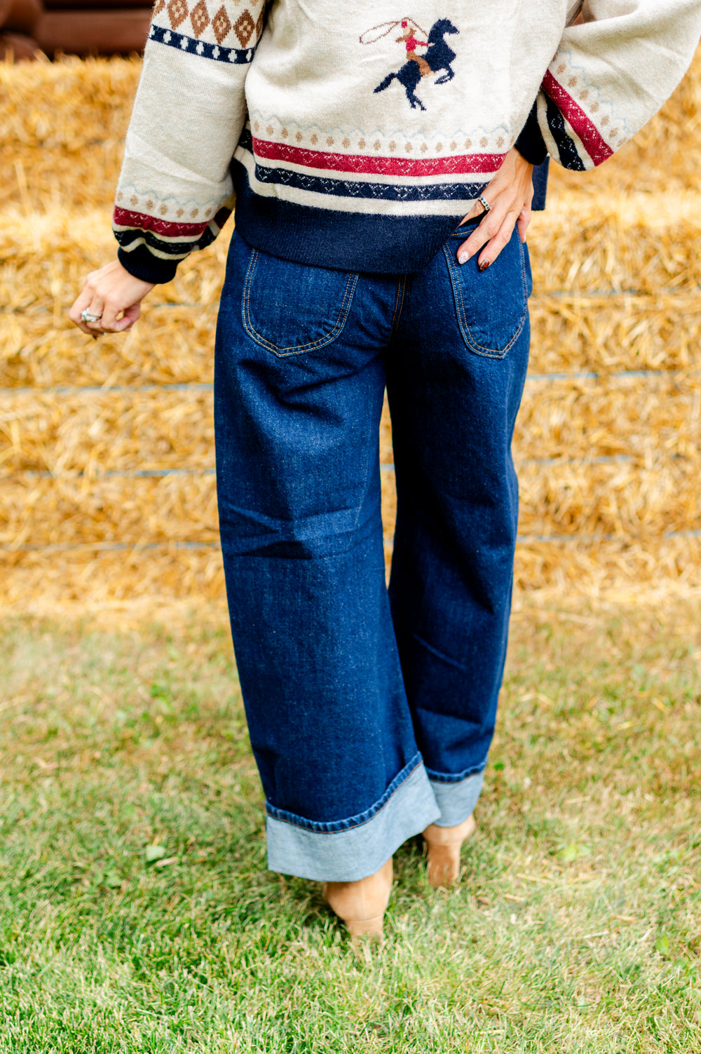 Alia Wide Leg in Hawthorne