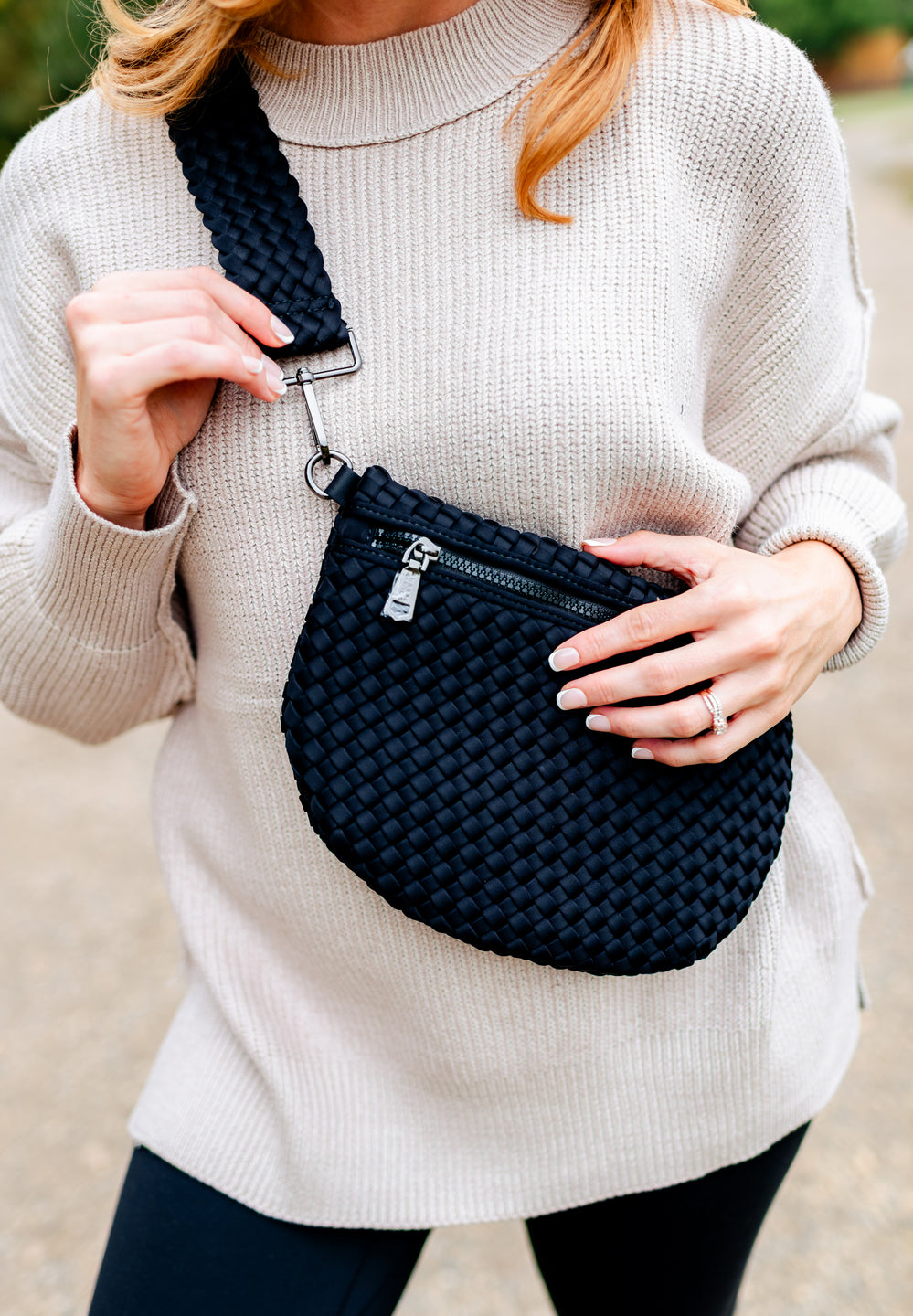 Ethereal Woven Neoprene Crossbody