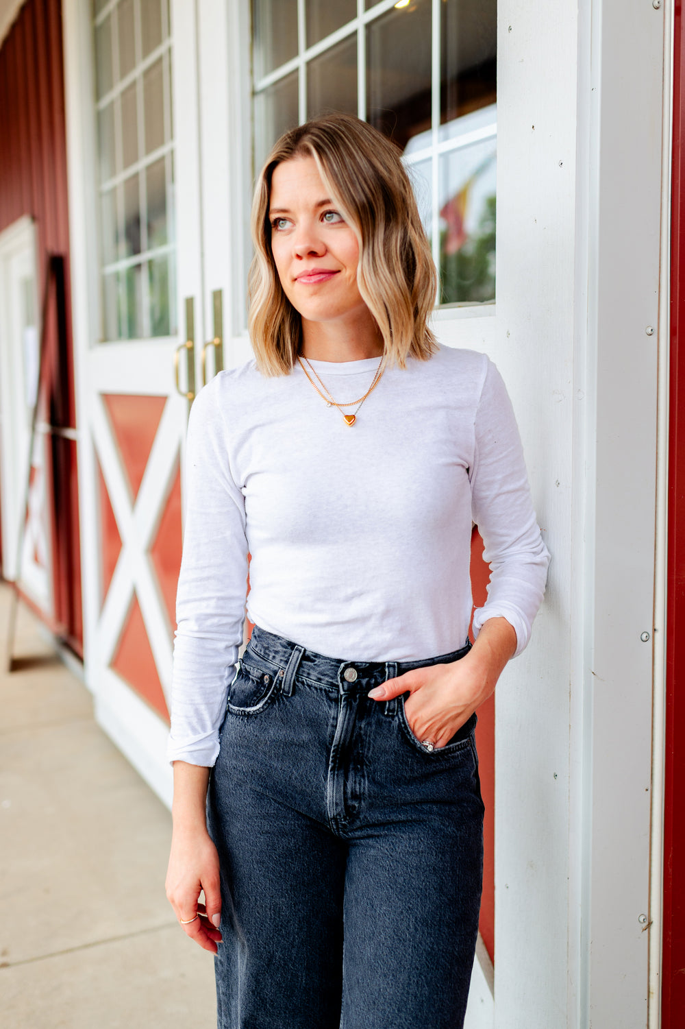 Jamie Recycled Cotton Long Sleeve