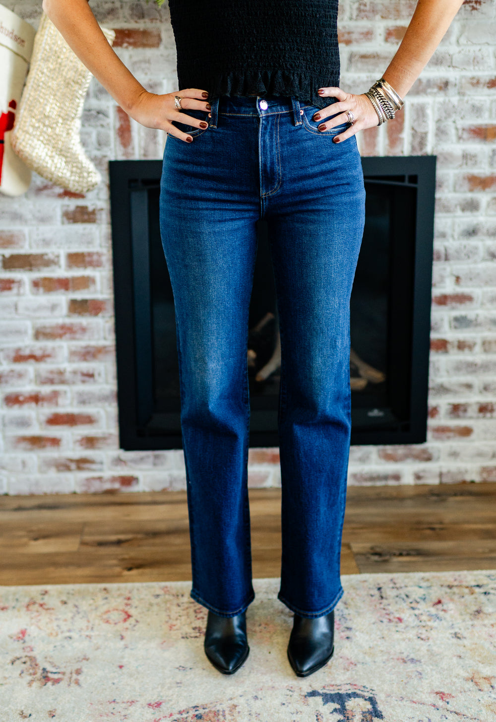 Evie High Rise Slim Boot in Penthouse