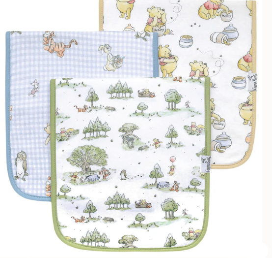 Hundred Acre Wood Burp Cloth 3 Pack