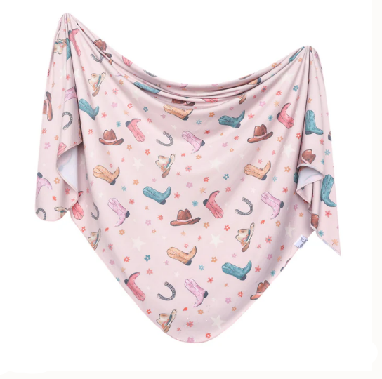 Printed Knit Swaddle Blanket