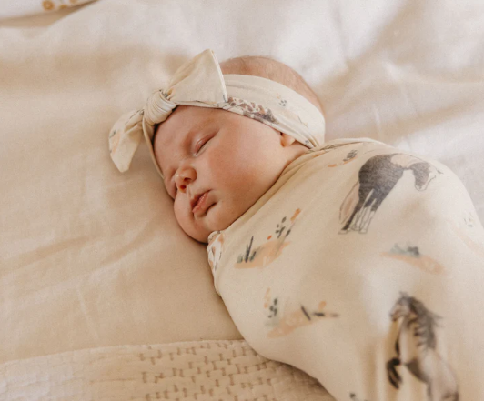 Printed Knit Swaddle Blanket