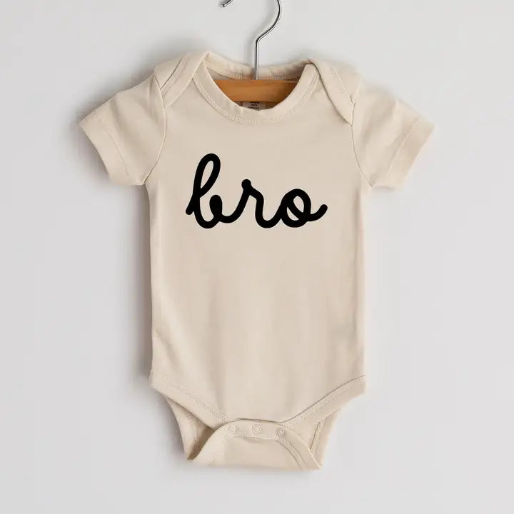 Organic Bro Script Bodysuit