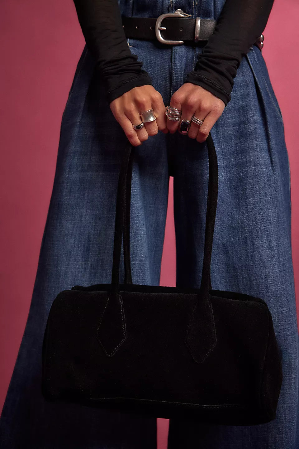 Sierra Suede Shoulder Bag