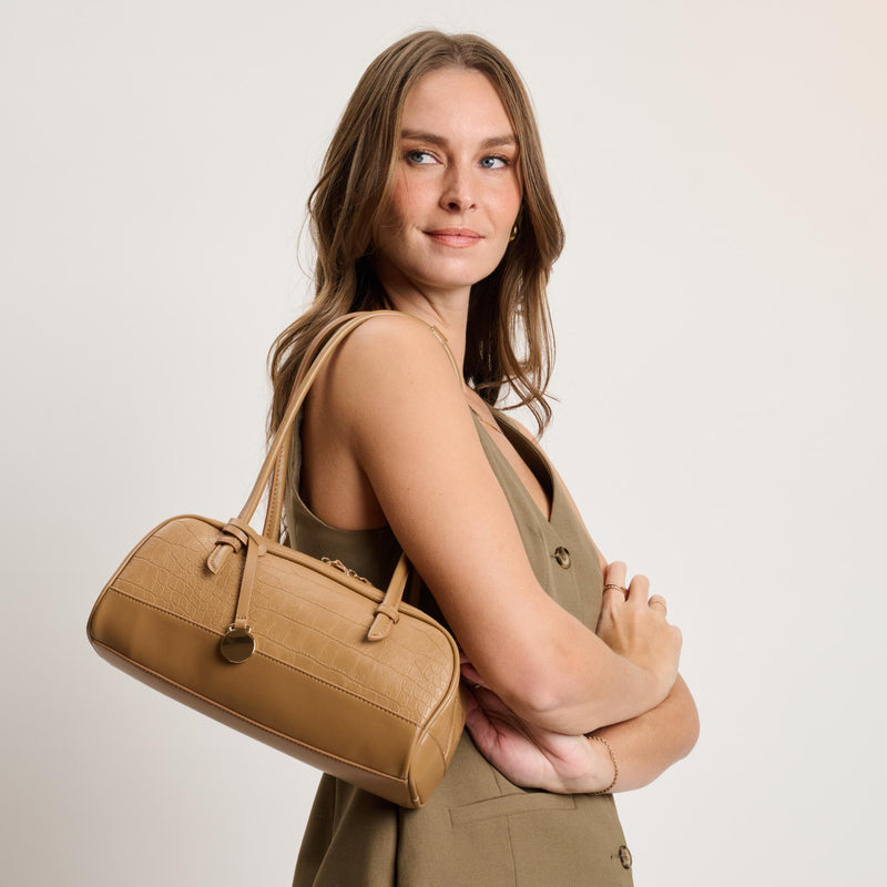 Paloma Croc Shoulder Bag