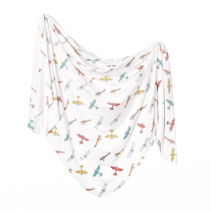 Printed Knit Swaddle Blanket