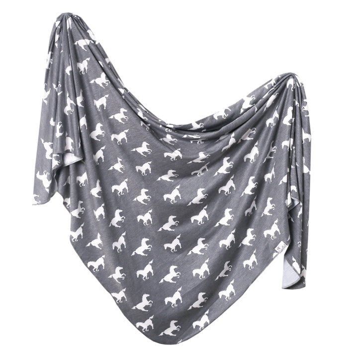 Printed Knit Swaddle Blanket