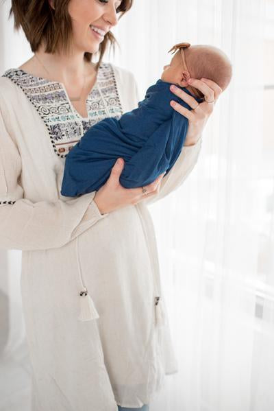 Solid Knit Swaddle Blanket