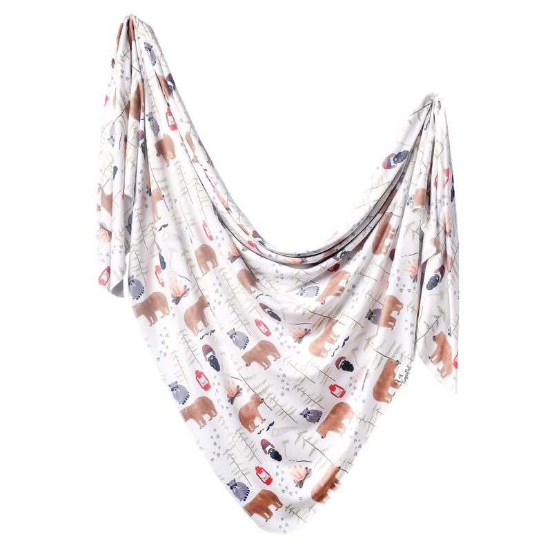 Printed Knit Swaddle Blanket