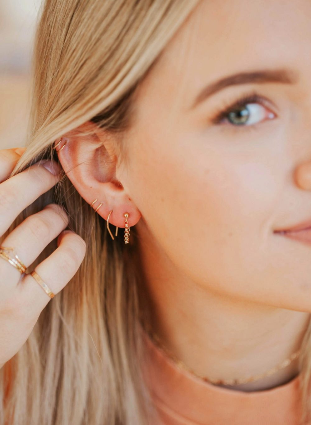 Tiny Horseshoe Earrings